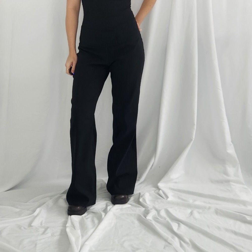 Y2K Black‎ Low Rise Flare Trousers